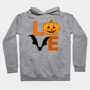 Halloween Bat Jack o lantern Pumpkin Hoodie